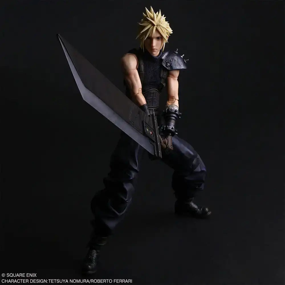 Final Fantasy VII Rebirth Play Arts Shin Actionfigur Cloud Strife 27 cm - Smalltinytoystore