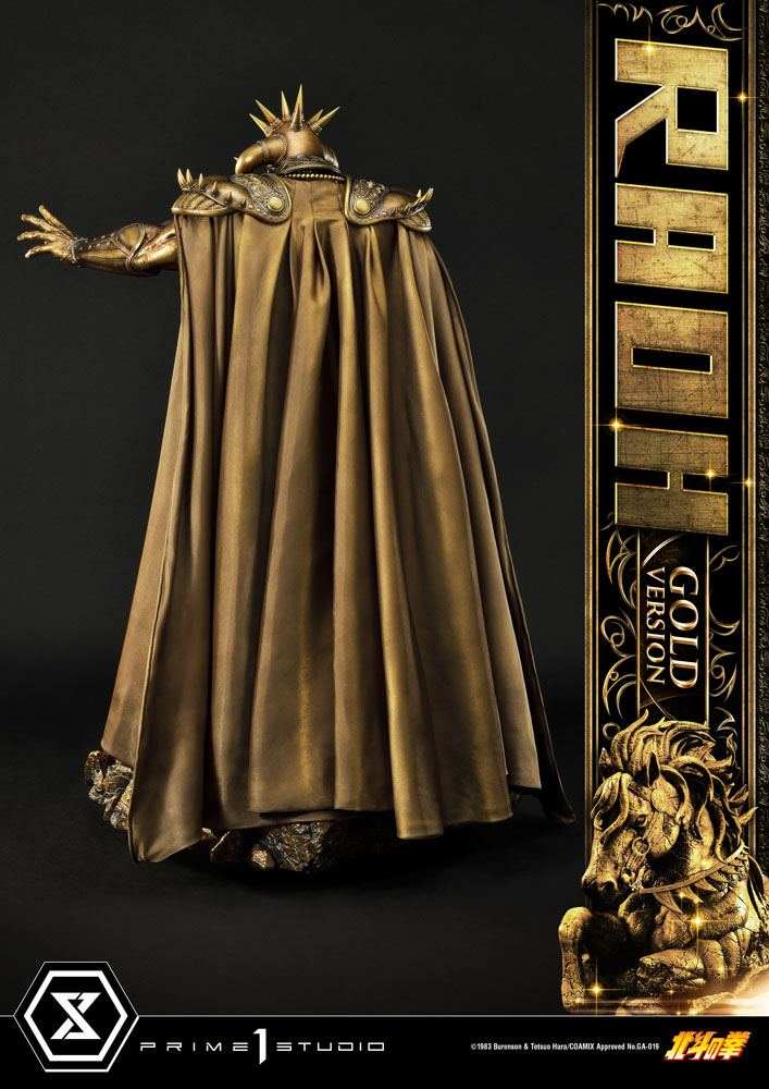 Fist of the North Star Statue 1/4 Raoh Gold Version 78 cm - Smalltinytoystore