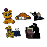 Five Nights at Freddy's Ansteck-Pins Set Into the Pit 3 cm (6) - Smalltinytoystore