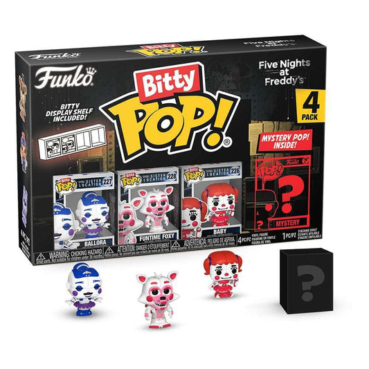 Five Nights at Freddy's Bitty POP! Vinyl Figuren 4er-Pack Ballora 2,5 cm - Smalltinytoystore