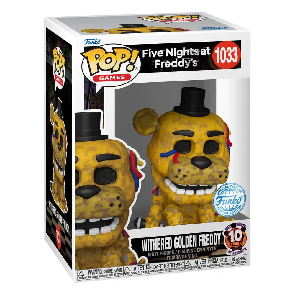 Five Nights at Freddy's POP! Games Vinyl Figur Withered Gldn Frdy 9 cm - Smalltinytoystore