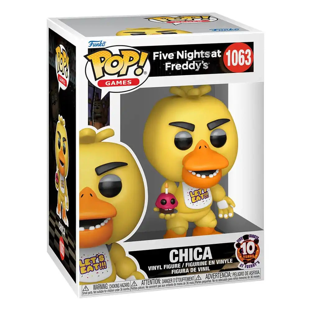 Five Nights at Freddy's POP! Vinyl Figur 10th Anniversary - Chica 9 cm - Smalltinytoystore