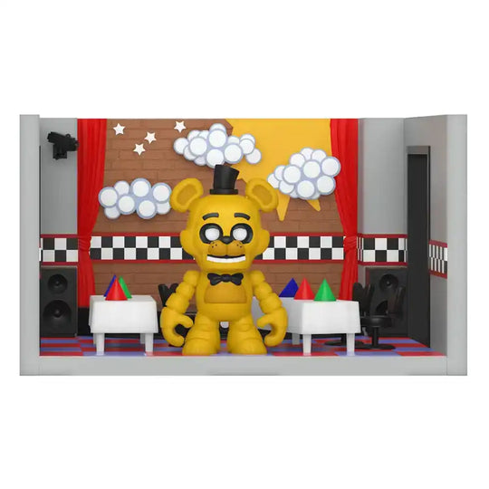 Five Nights at Freddy's Snap Spielset mit Actionfigur Stage w/Freddy (GD) 9 cm - Smalltinytoystore