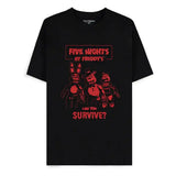 Five Nights at Freddy's T-Shirt Can You Survive Größe XL - Smalltinytoystore