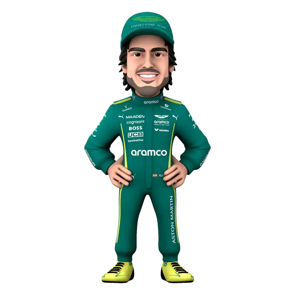 Formula 1 Minix Figur Fernando Alonso (Aston Martin) 12 cm - Smalltinytoystore