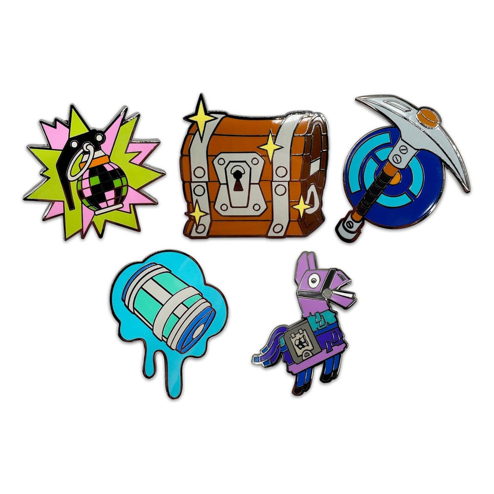 Fortnite Ansteck-Pins Set 3 cm (6) - Smalltinytoystore