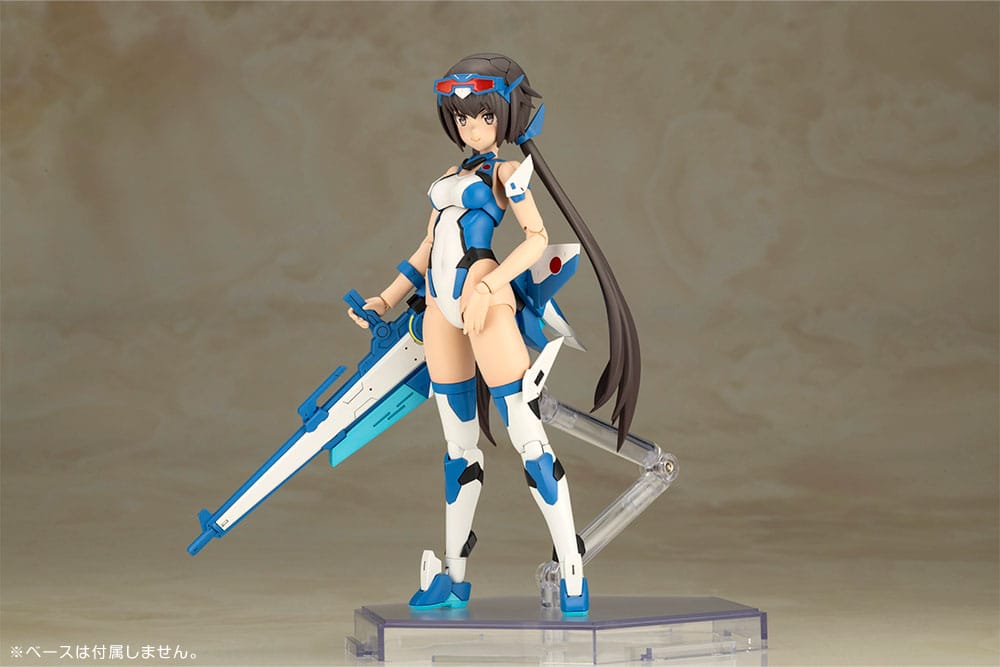 Frame Arms Girl Plastic Model Kit Stylet Swimsuit Blue Impulse Color Ver. 16 cm - Smalltinytoystore