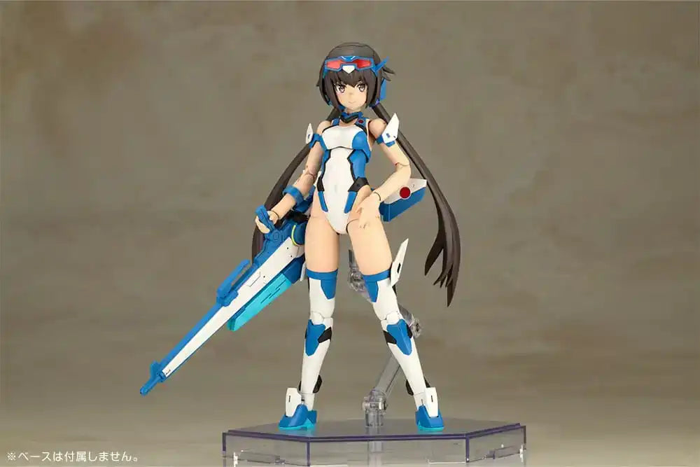 Frame Arms Girl Plastic Model Kit Stylet Swimsuit Blue Impulse Color Ver. 16 cm - Smalltinytoystore