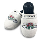 Friends Hausschuhe Logo Central Perk White EU 5 - 7. - Smalltinytoystore