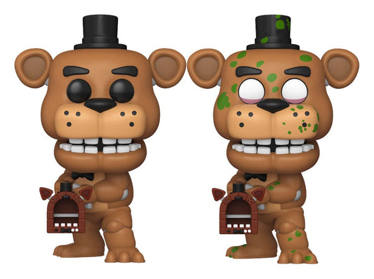 Funko Fusion POP! Games Vinyl Figuren Freddy Fazbear with Pizza Launcher w/CH 9 cm Sortiment (6) - Smalltinytoystore