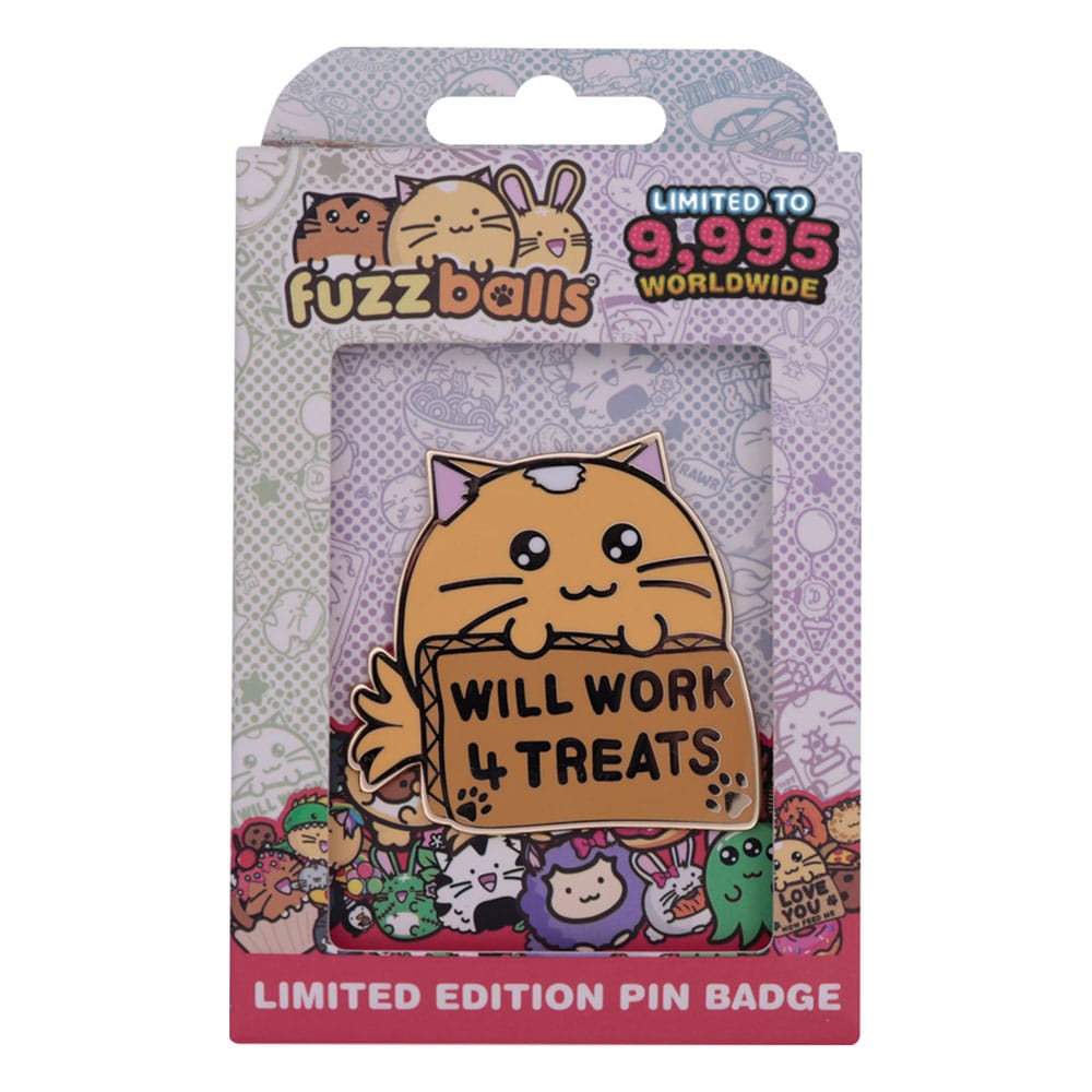 Fuzzballs Ansteck-Pin Whisky Will Work 4 Treats Limited Edition - Smalltinytoystore