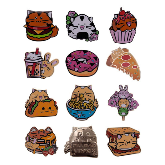 Fuzzballs Ansteck-Pins Mystery Pin Badge Display (12) - Smalltinytoystore