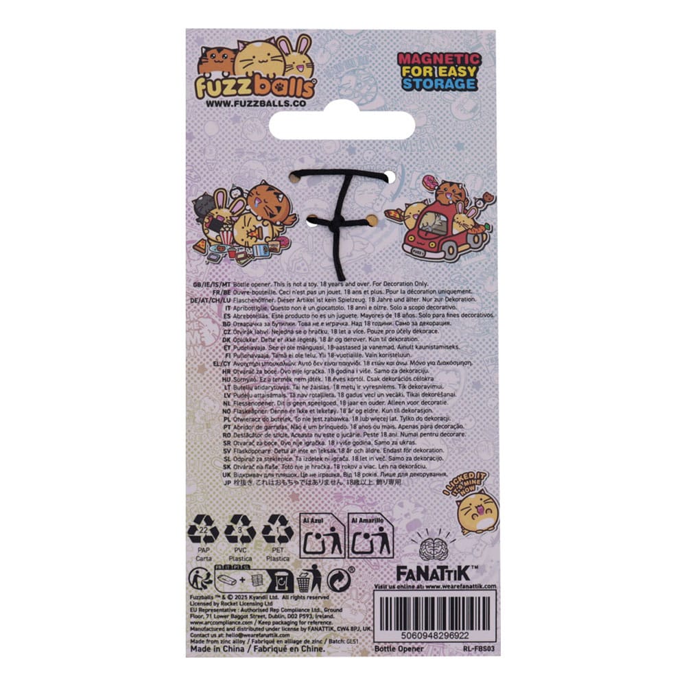 Fuzzballs Flaschenöffner Whisky - Smalltinytoystore