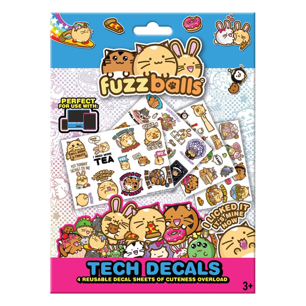 Fuzzballs Tech Sticker Pack - Smalltinytoystore