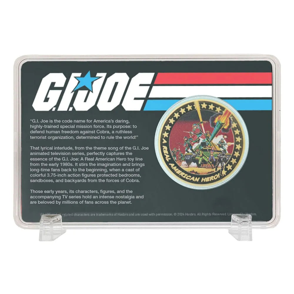 G.I. Joe Sammelmünze A Real American Hero 60th Anniversary 24k Gold Plated Limited Edition - Smalltinytoystore