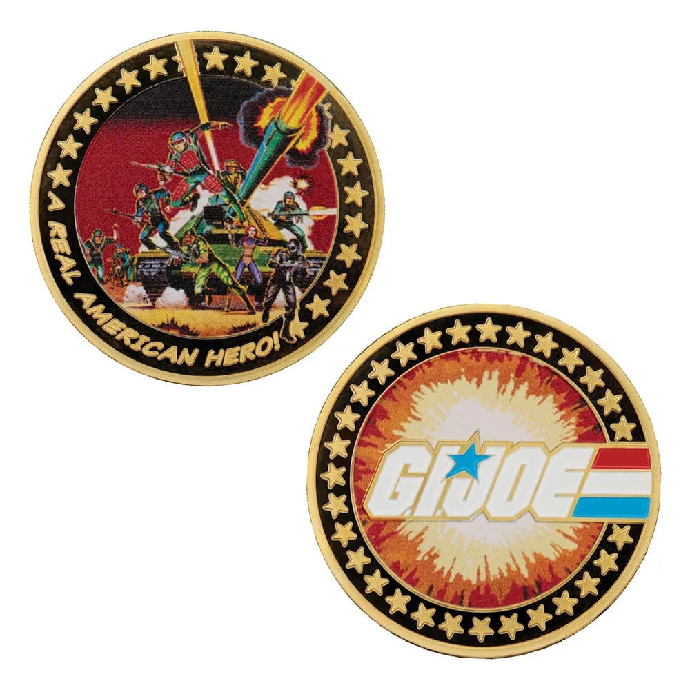 G.I. Joe Sammelmünze A Real American Hero 60th Anniversary 24k Gold Plated Limited Edition - Smalltinytoystore