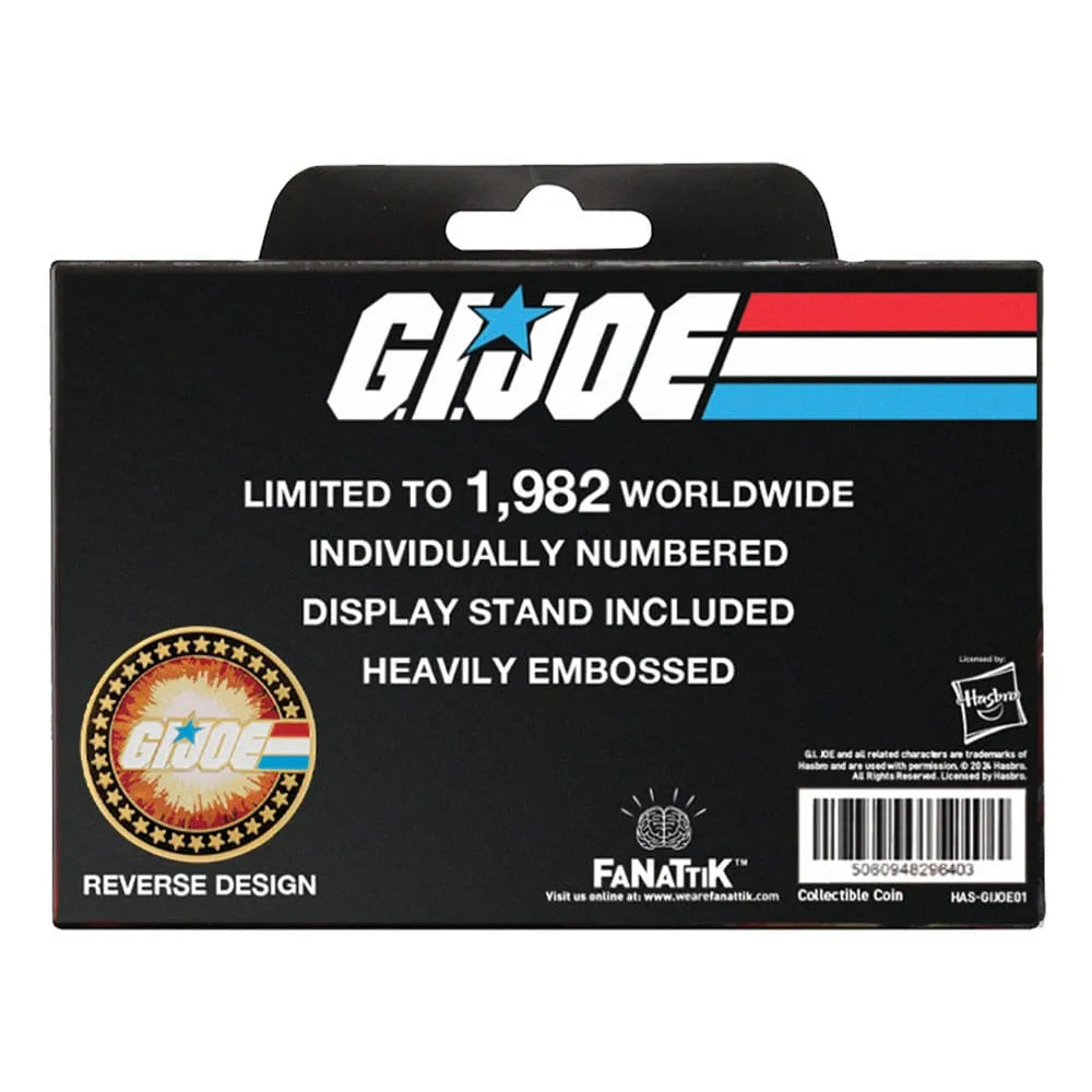 G.I. Joe Sammelmünze A Real American Hero 60th Anniversary 24k Gold Plated Limited Edition - Smalltinytoystore