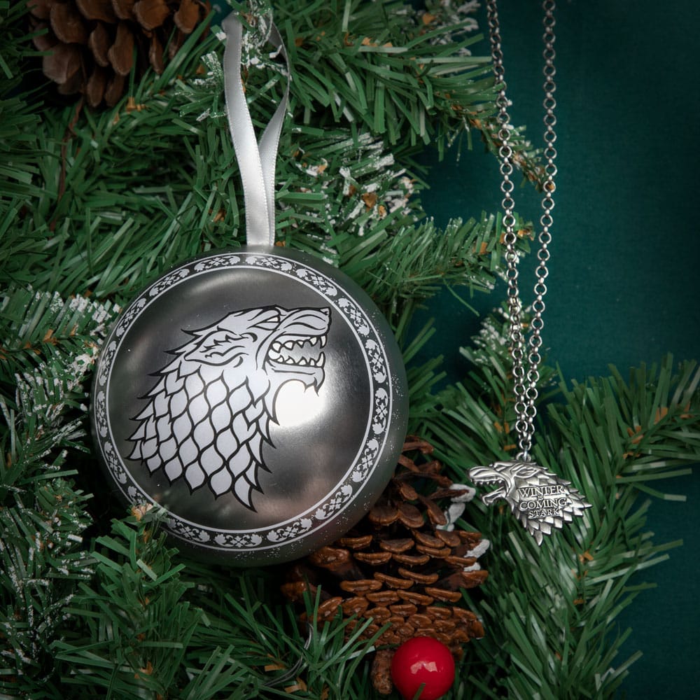 Game of Thrones Christbaumschmuck mit Halskette Stark - Smalltinytoystore