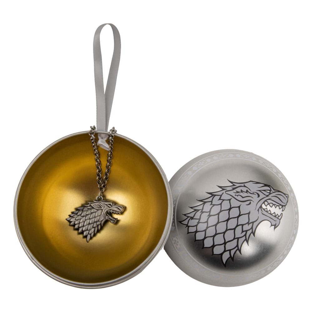 Game of Thrones Christbaumschmuck mit Halskette Stark - Smalltinytoystore