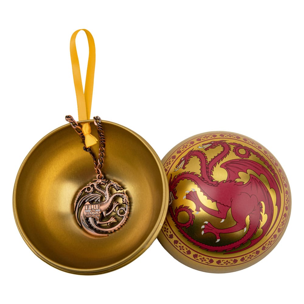 Game of Thrones Christbaumschmuck mit Halskette Targaryen - Smalltinytoystore