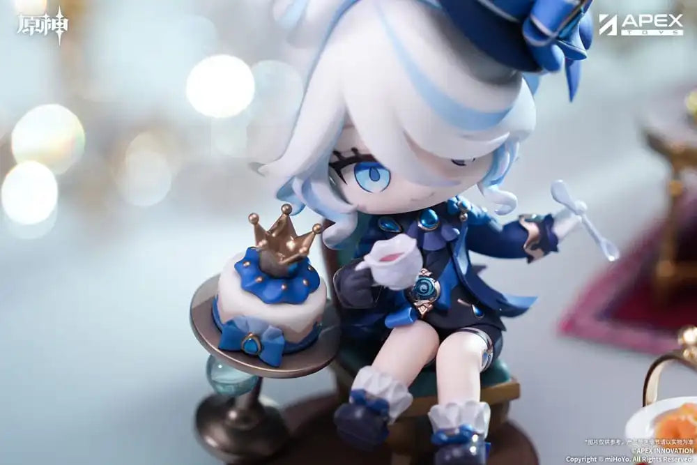 Genshin Impact PVC Statue Furina Amai Gogo no Sanbika Chibi Chara Ver. 13 cm - Smalltinytoystore