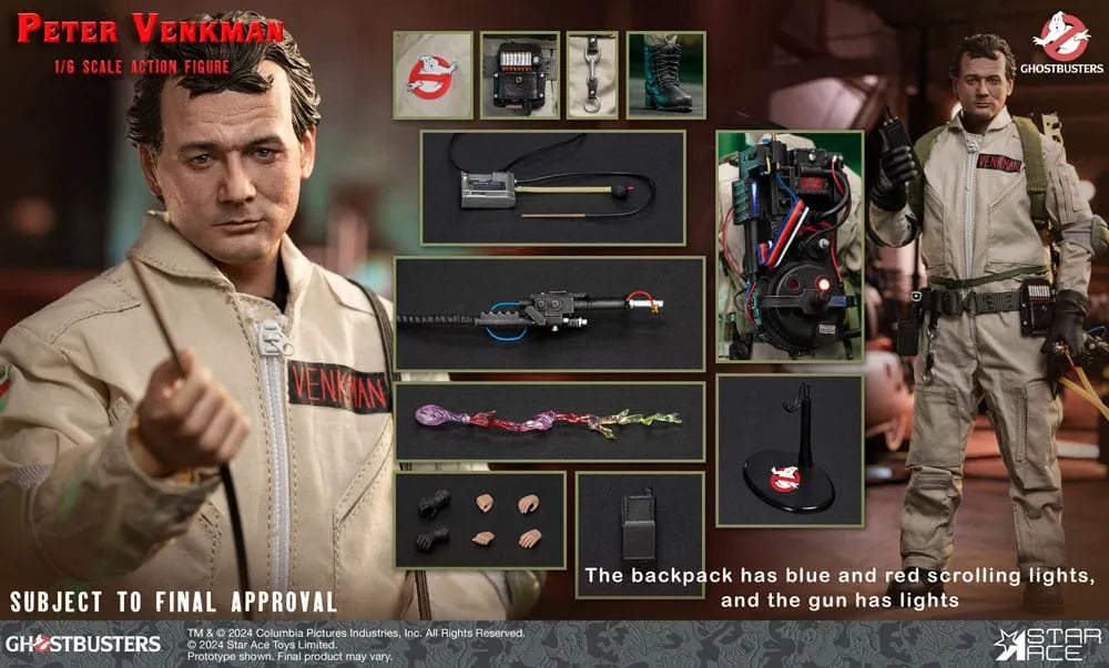 Ghostbusters (1984) Actionfigur 1/6 Peter Venkman 30 cm - Smalltinytoystore