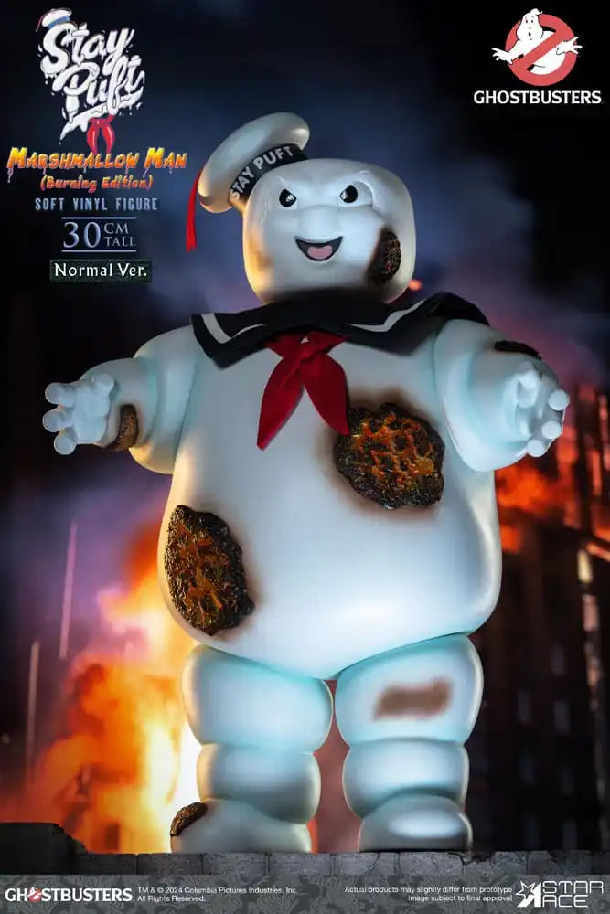 Ghostbusters Soft Vinyl Statue Stay Puft Marshmallow Man Burning Edition Normal Version 30 cm - Smalltinytoystore