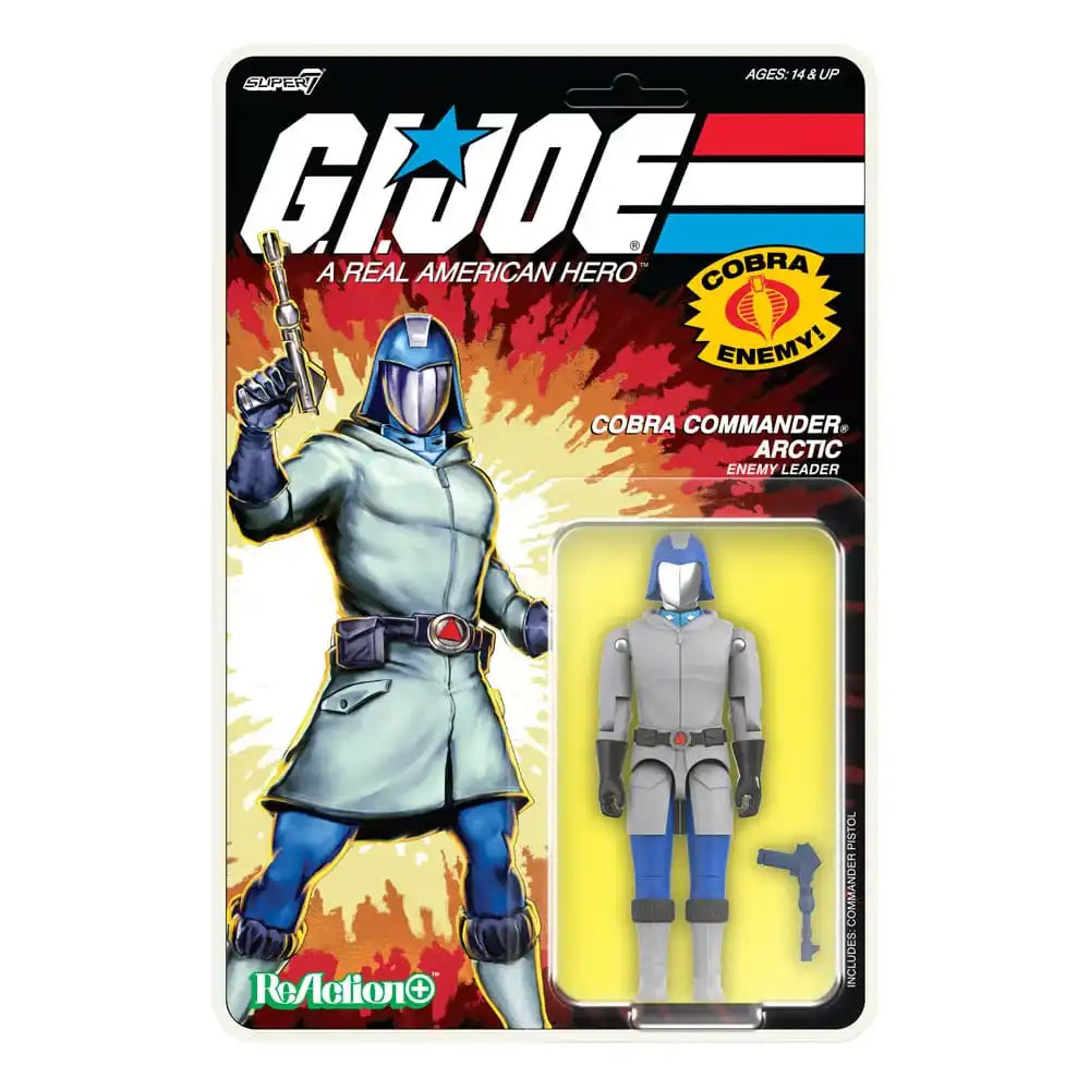 GI Joe ReAction+ Actionfigur Wave 3 Arctic Cobra Commander (Cartoon) 10 cm - Smalltinytoystore