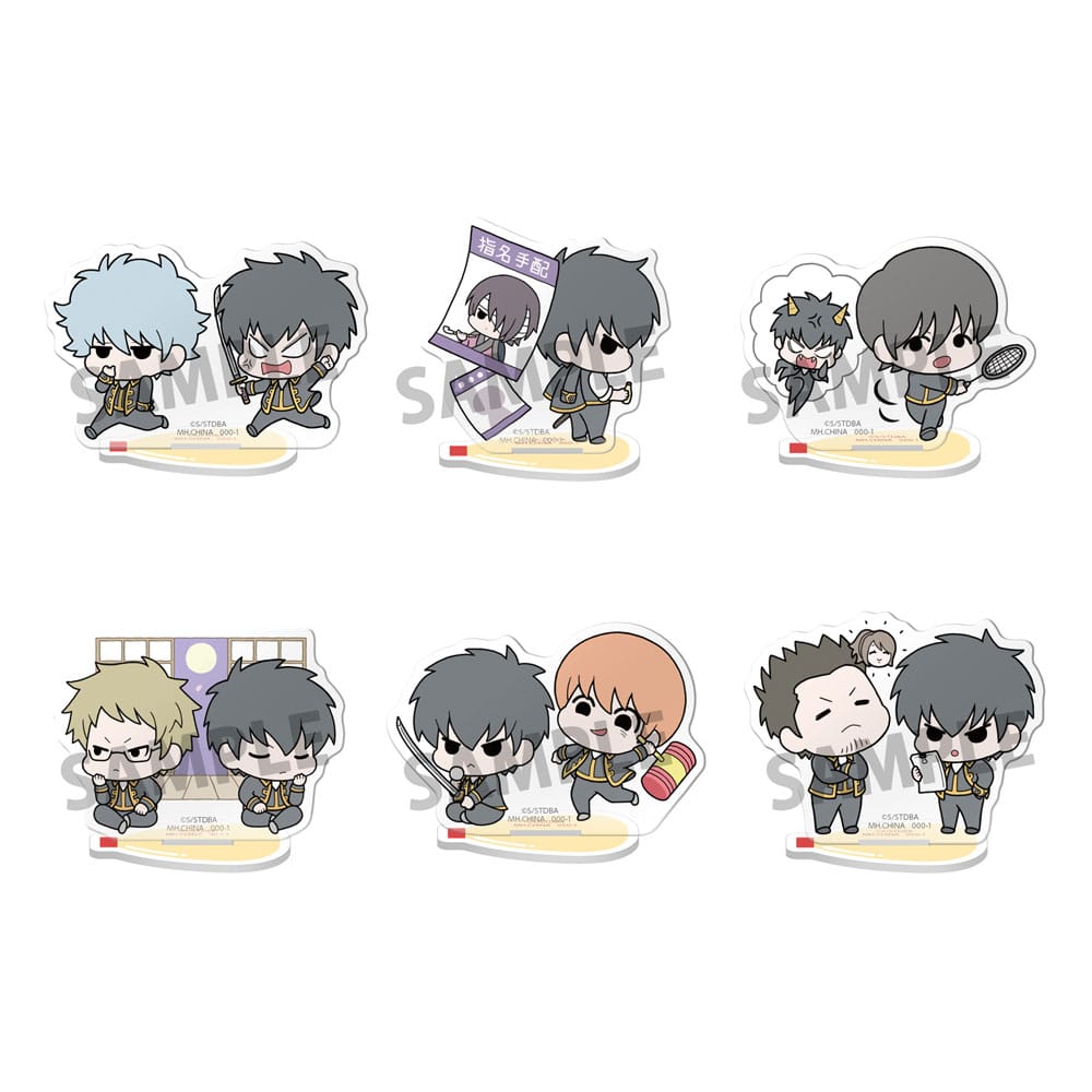 Gintama Buddycolle Acryl Figuren Gintama Vice Leader 24H 6 cm Sortiment (6) - Smalltinytoystore