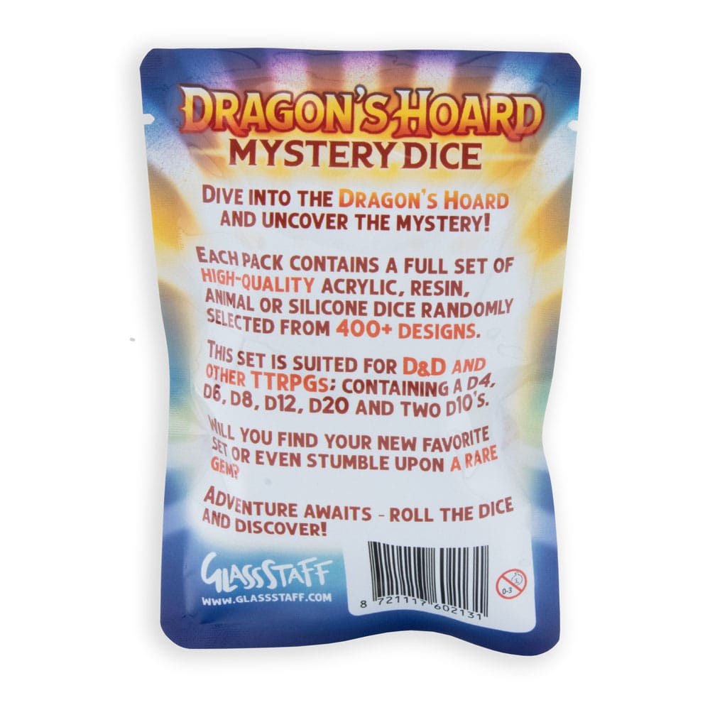 Glassstaff Würfel Mytery Pouch Dragon's Hoard (7) - Smalltinytoystore