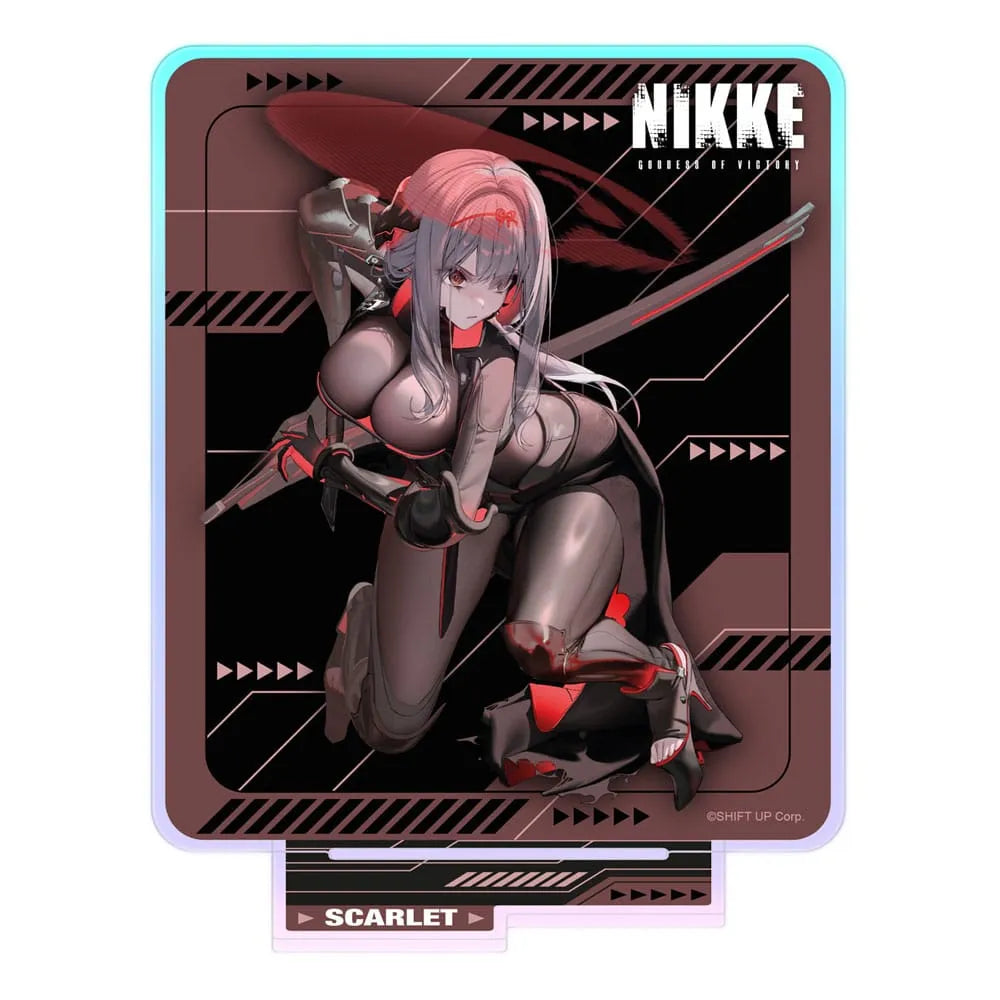 Goddess of Victory: Nikke Crouching Series Acryl Stand Scarlet Holographic 14 cm - Smalltinytoystore