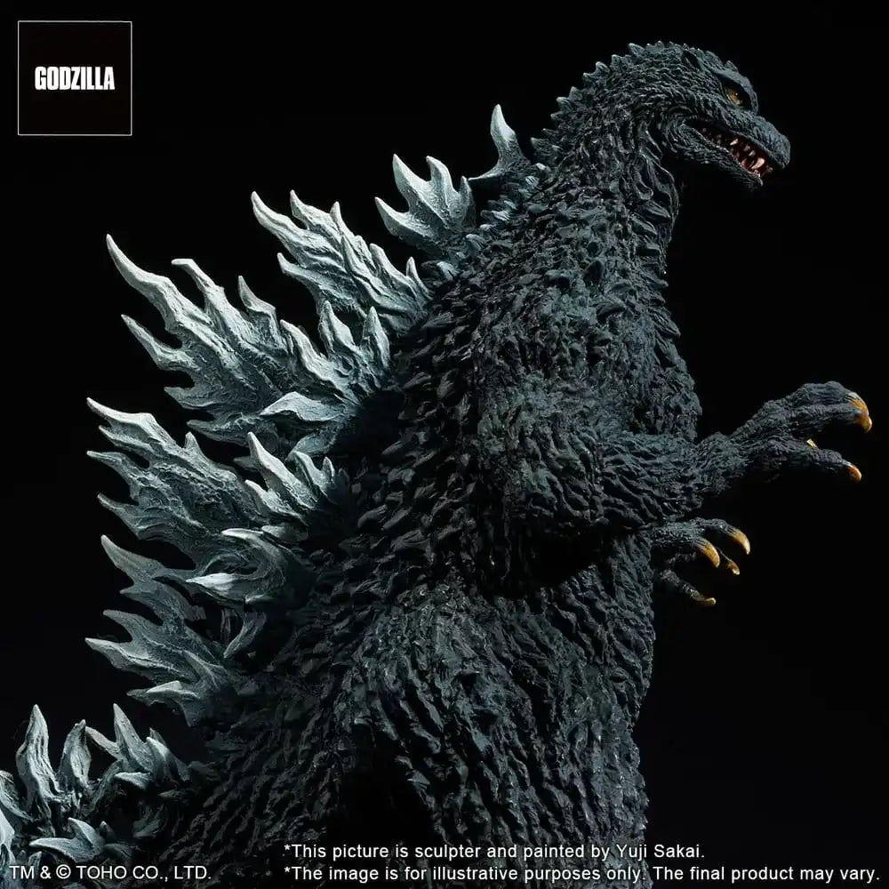 Godzilla against Mechagodzilla 2002 TOHO Yuji Sakai Modeling Collection PVC Statue Godzilla Battle in the Storm 28 cm - Smalltinytoystore