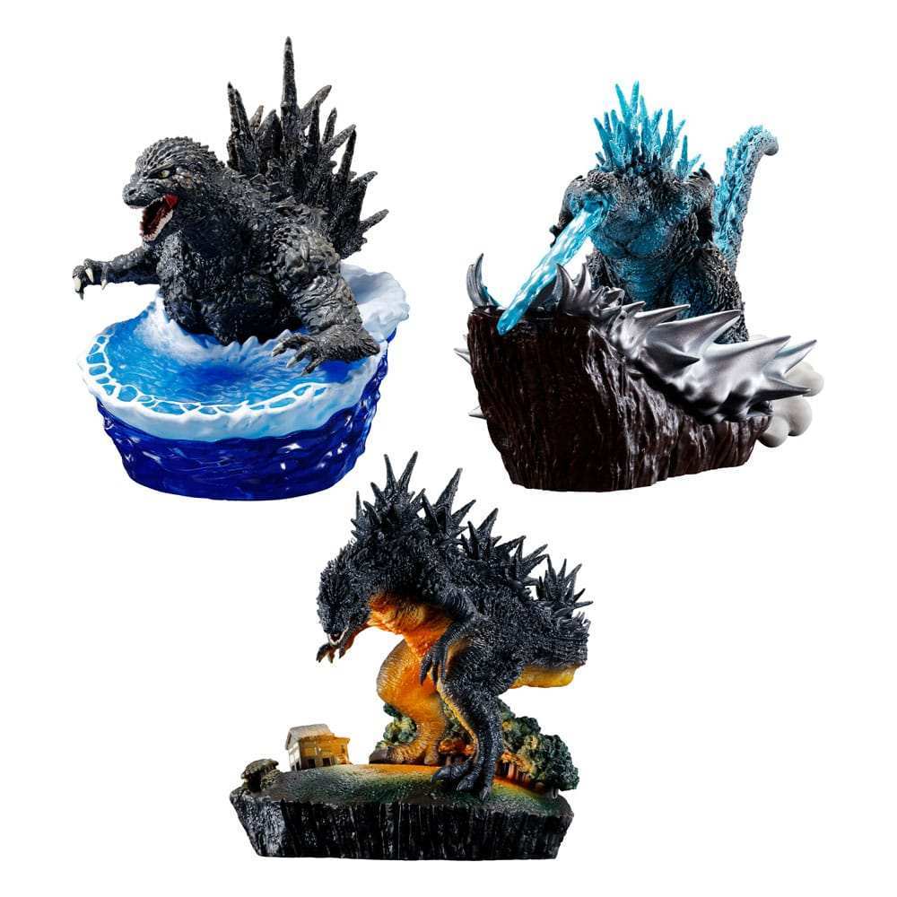 Godzilla Petitrama EX Series Sammelfiguren 3er-Pack From Zero To Minus One Set 9 cm - Smalltinytoystore