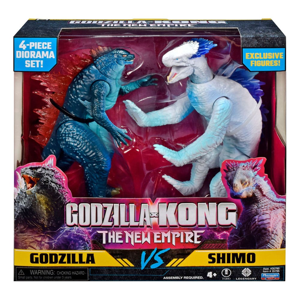 Godzilla x Kong: The New Empire Diorama 2er Pack Godzilla vs Shimo 15 cm - Smalltinytoystore