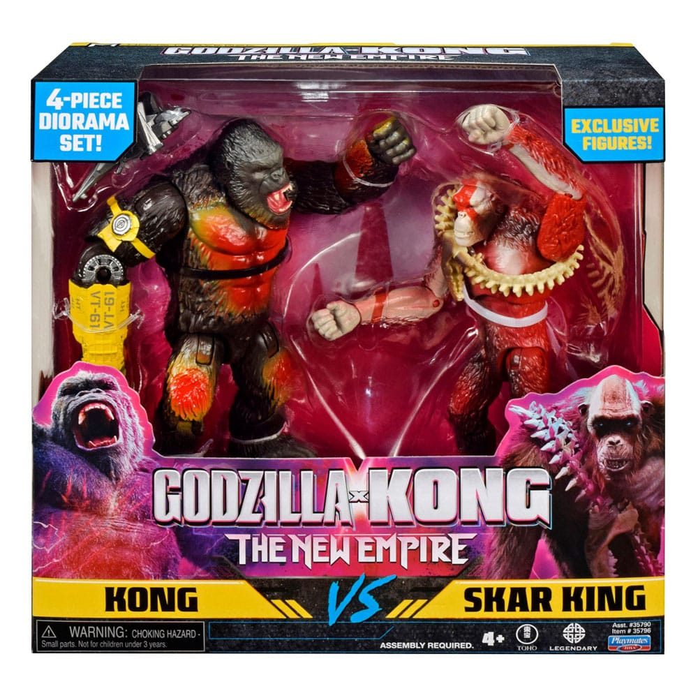 Godzilla x Kong: The New Empire Diorama 2er Pack Kong vs Skar 15 cm - Smalltinytoystore