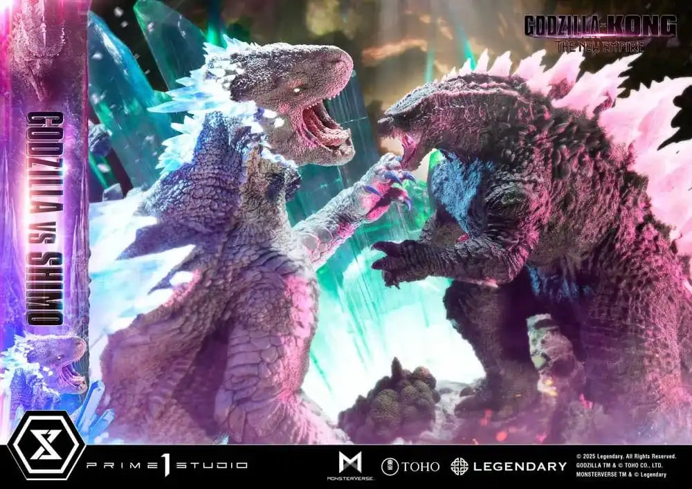 Godzilla x Kong: The New Empire Ultimate Diorama Masterline Series Statue Godzilla vs Shimo 86 cm - Smalltinytoystore