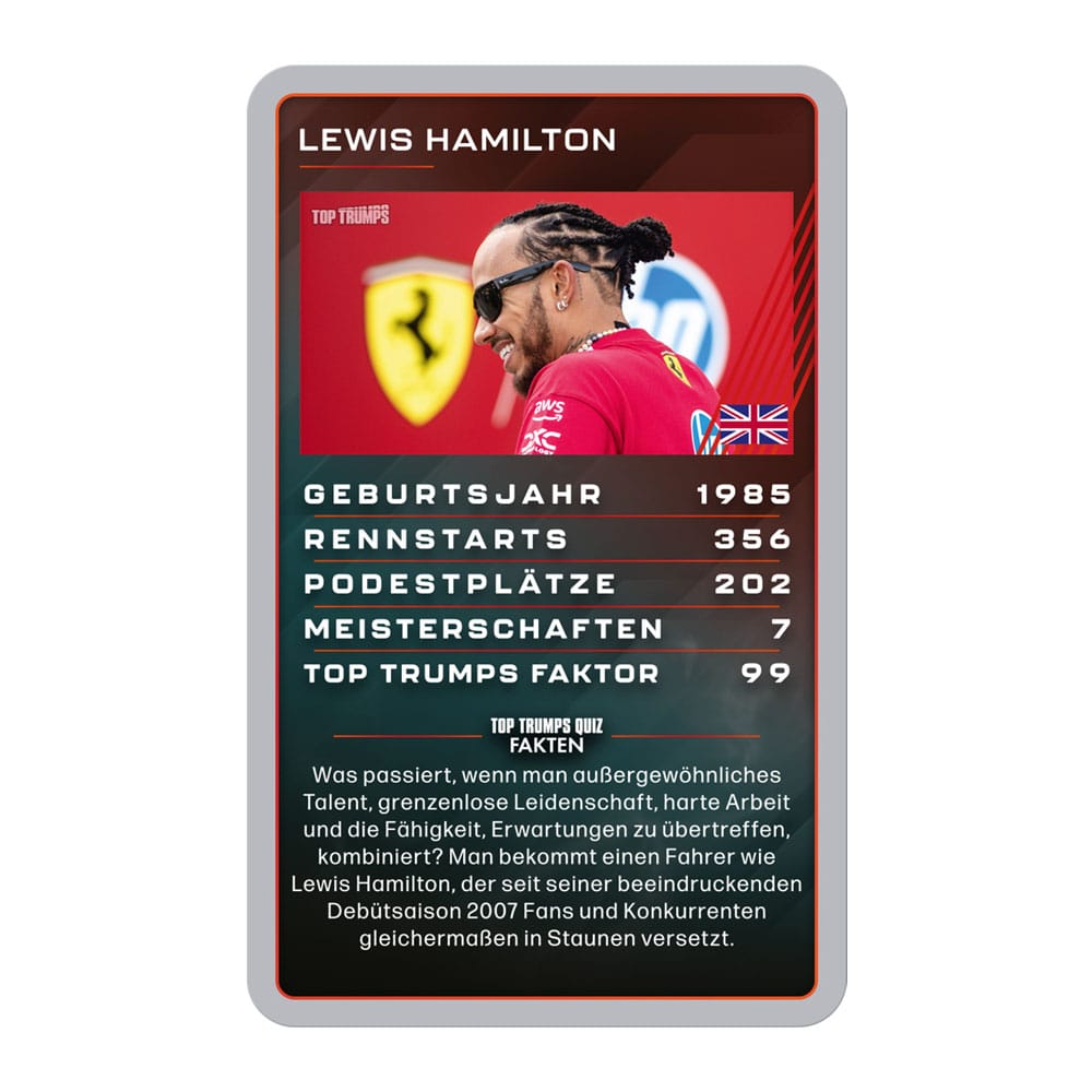 Grand Prix Helden Kartenspiel Top Trumps Collectables *Deutsche Version* - Smalltinytoystore