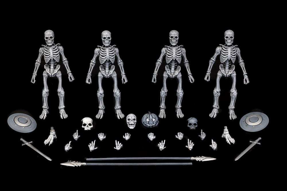 Graveyard Skeletons Actionfiguren 4er-Pack - Smalltinytoystore
