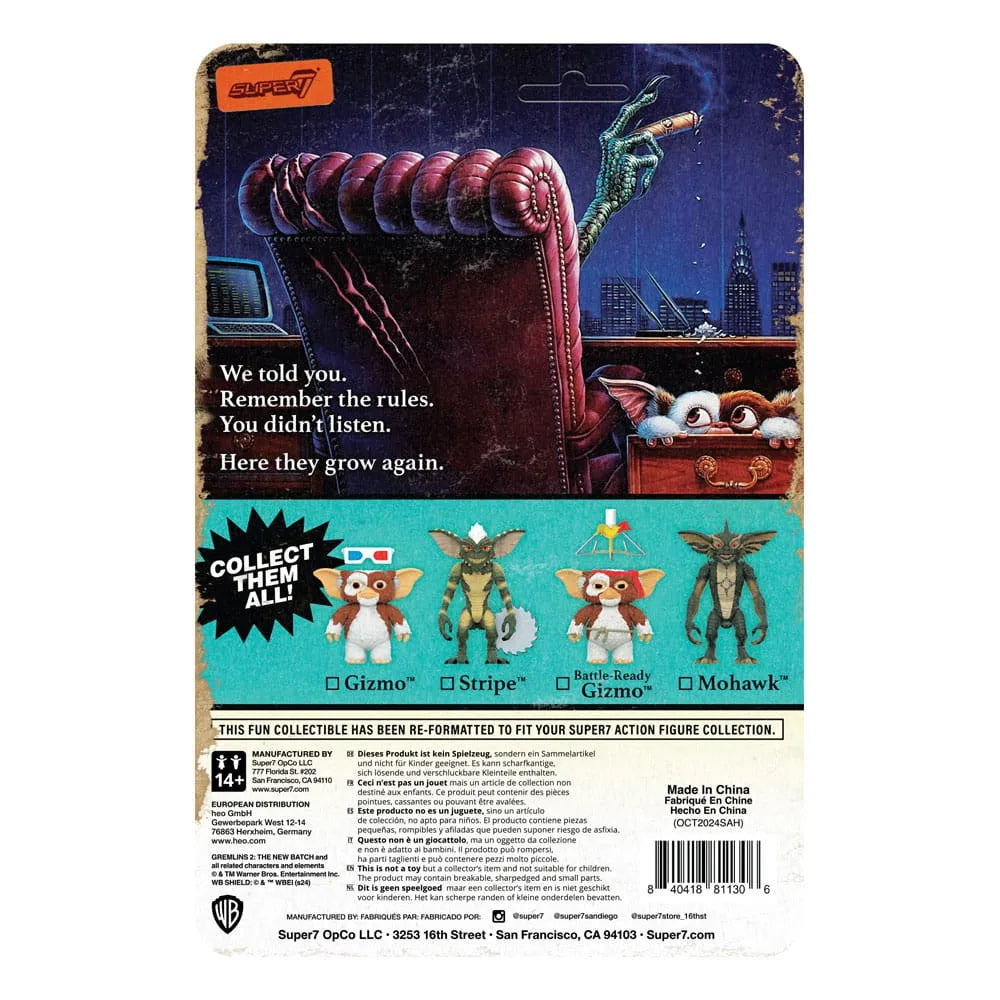 Gremlins ReAction Actionfigur Wave 02 Gizmo (Battle Ready) 10 cm - Smalltinytoystore