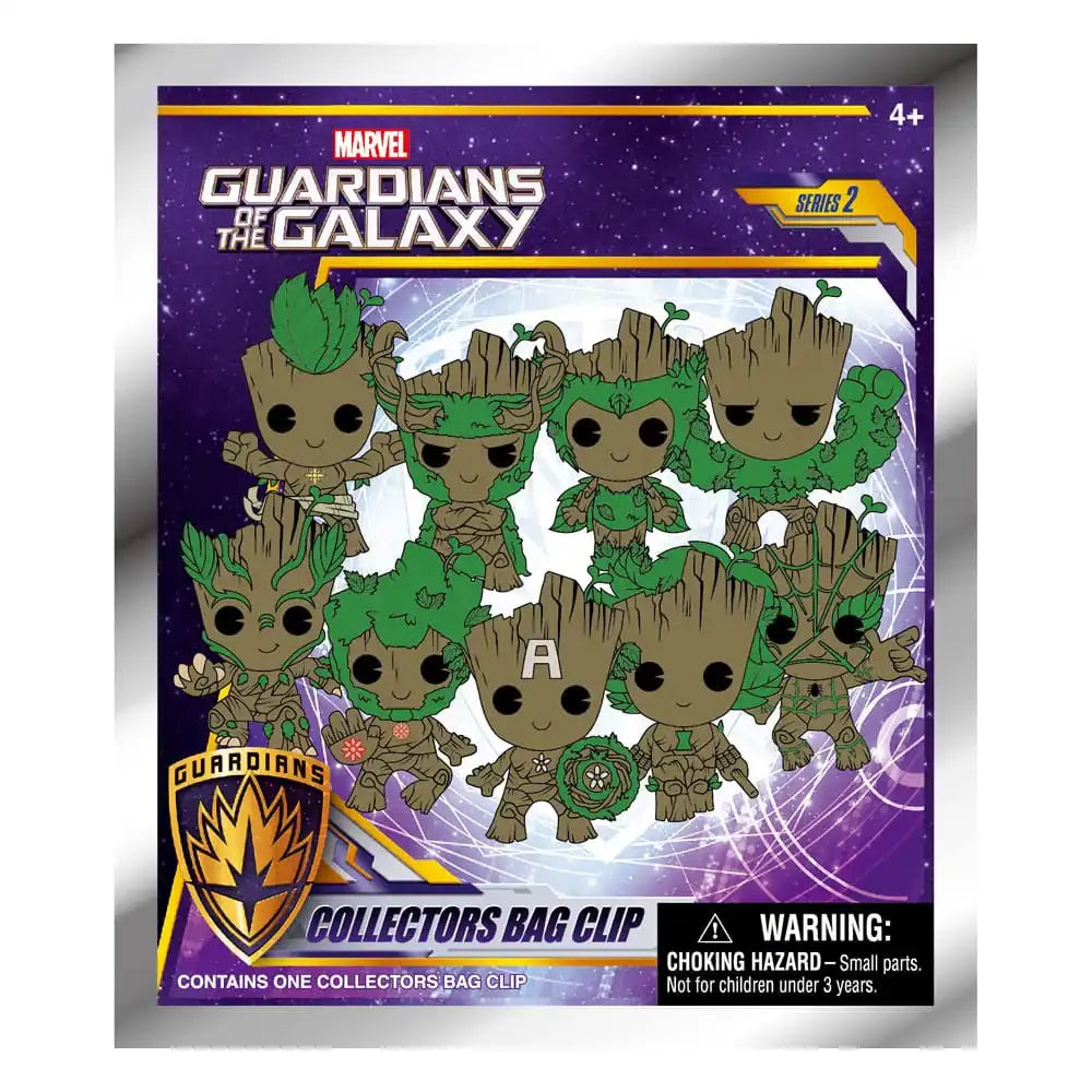Guardians of the Galaxy 3D PVC-Taschenanhänger Groot Series 2 Display (24) - Smalltinytoystore