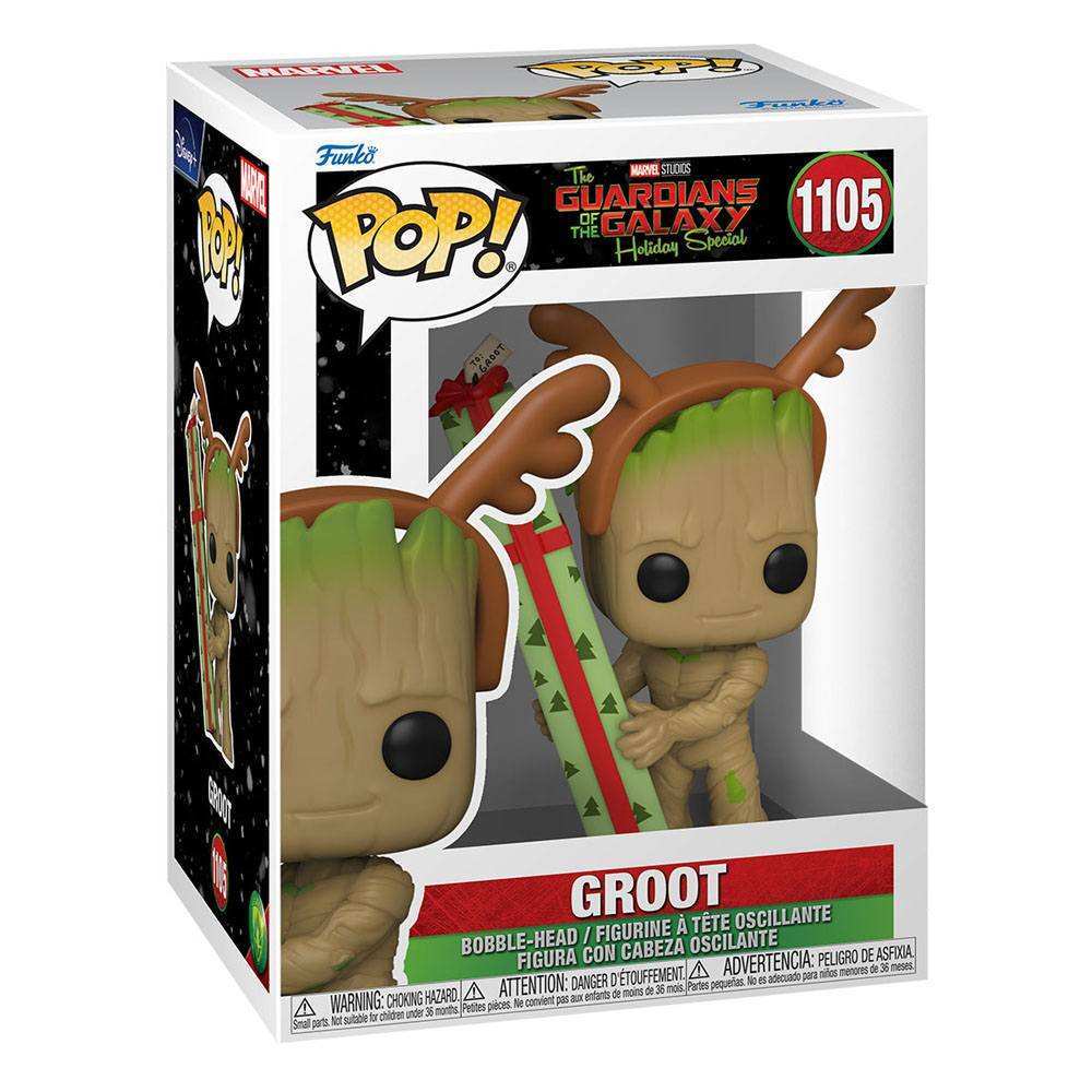 Guardians of the Galaxy Holiday Special POP! Heroes Vinyl Figur Groot 9 cm - Smalltinytoystore