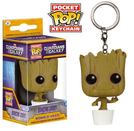 Guardians of the Galaxy Pocket POP! Vinyl Schlüsselanhänger Dancing Groot 4 cm - Smalltinytoystore