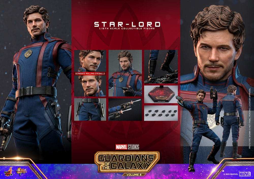 Guardians of the Galaxy Vol. 3 Movie Masterpiece 1/6 Star-Lord HOT TOYS - Smalltinytoystore