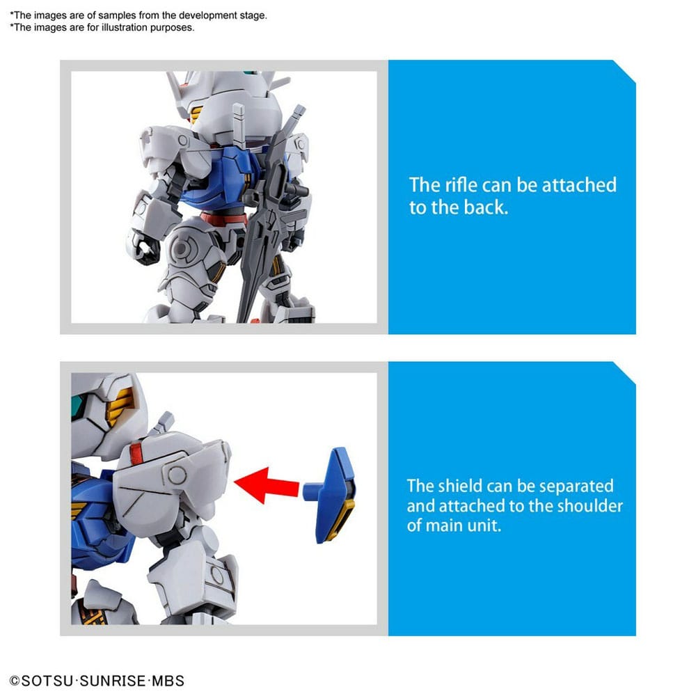 Gundam The Witch from Mercury Plastic Model Kit SD EX-Standard Plastic Model Kit Gundam Aerial - Smalltinytoystore