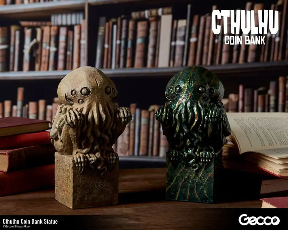 H.P. Lovecraft Cthulhu Mythos Spardosen Statue Cthulhu (Stone Color) 24 cm - Smalltinytoystore