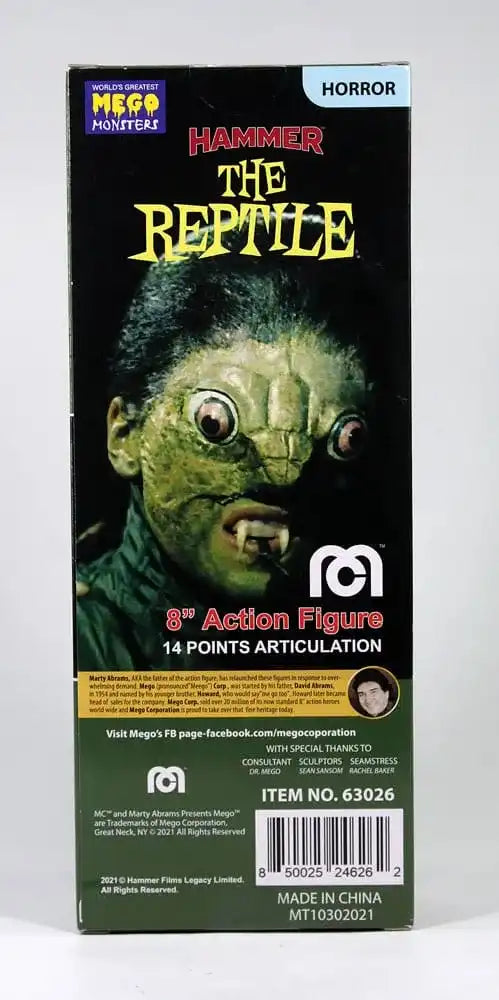 Hammer Films Actionfigur The Reptile (Das schwarze Reptil) (Boxed Version) 20 cm - Smalltinytoystore