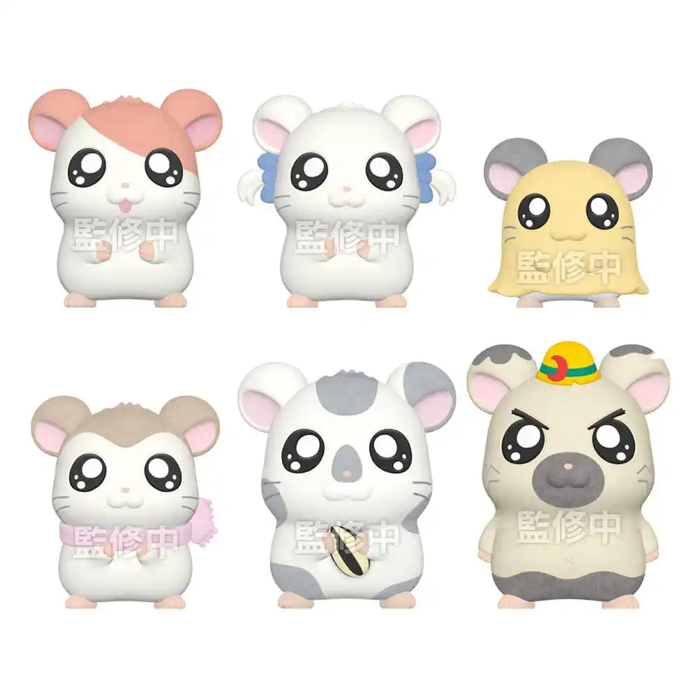 Hamtaro Minifiguren mit Beflockung 4 cm Display (8) - Smalltinytoystore