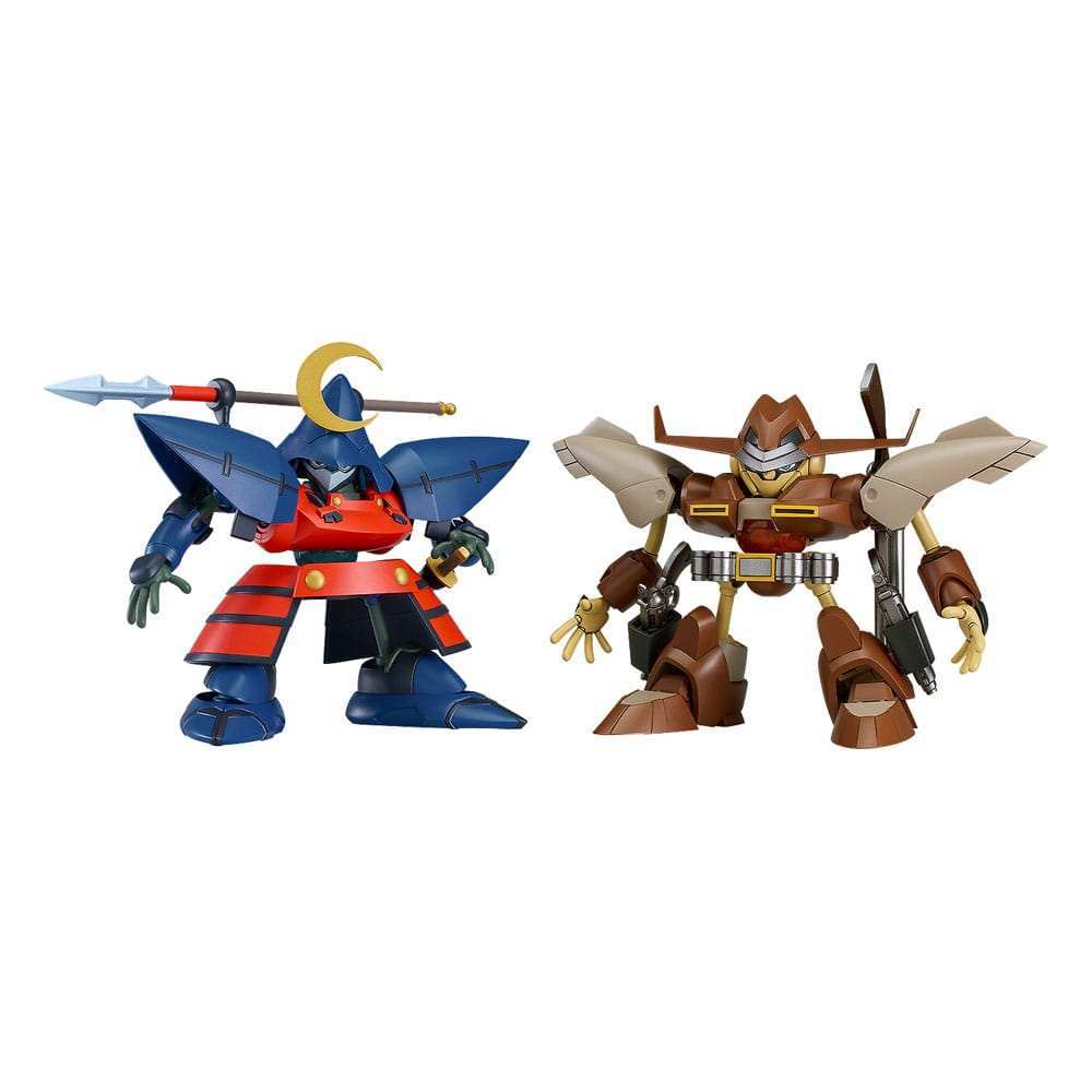 Hao Taikei Ryu Knight Moderoid Plastic Model Kit Collection Series: 3 Hayatmaru & Delingar 10 cm - Smalltinytoystore