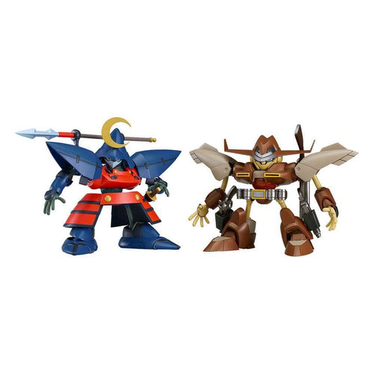 Hao Taikei Ryu Knight Moderoid Plastic Model Kit Collection Series: 3 Hayatmaru & Delingar 10 cm - Smalltinytoystore