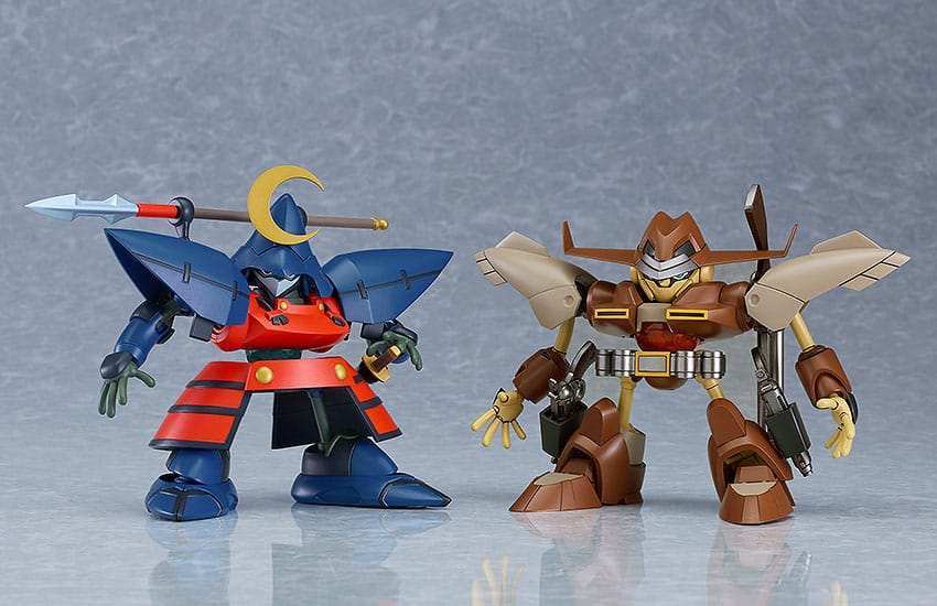Hao Taikei Ryu Knight Moderoid Plastic Model Kit Collection Series: 3 Hayatmaru & Delingar 10 cm - Smalltinytoystore